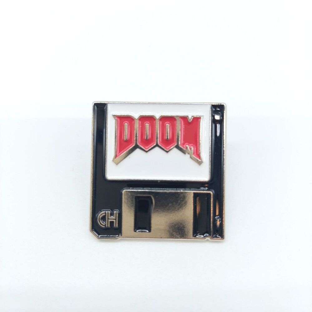 Doom Pin Floppy Disk Gamer Gift Video Game pin